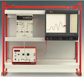 Apparato Franck-Hertz con registrazione della curva tramite plotter.
